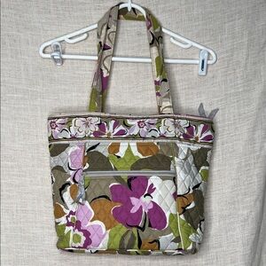 Vera Bradley Floral Quilted Tote Bag - Portobello Road Pattern